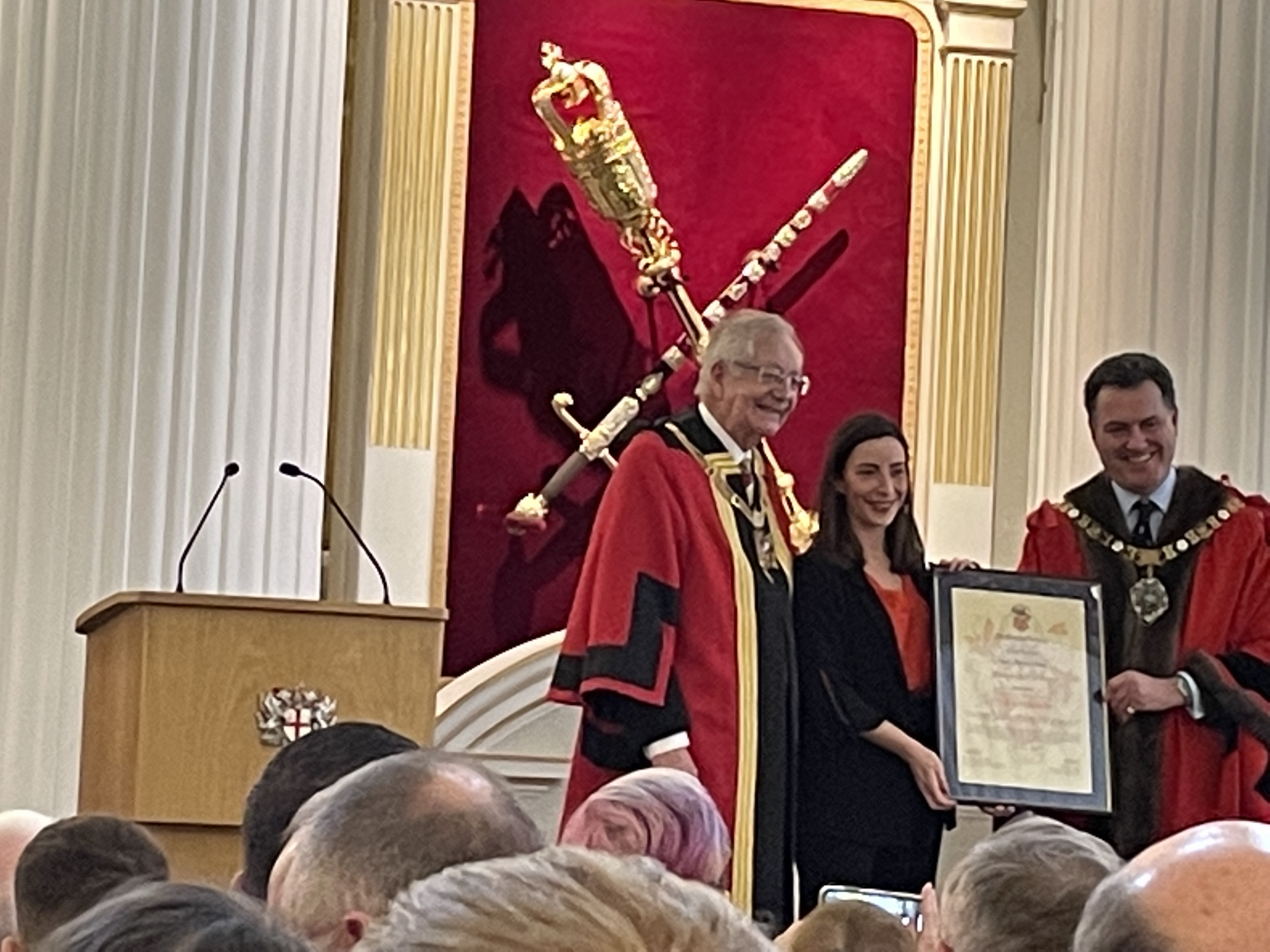 Anna Koukoullis Is Presented Wit The Master’s Journeyman Certificate By The Lord Mayor In Mansion House On 14 March 2022