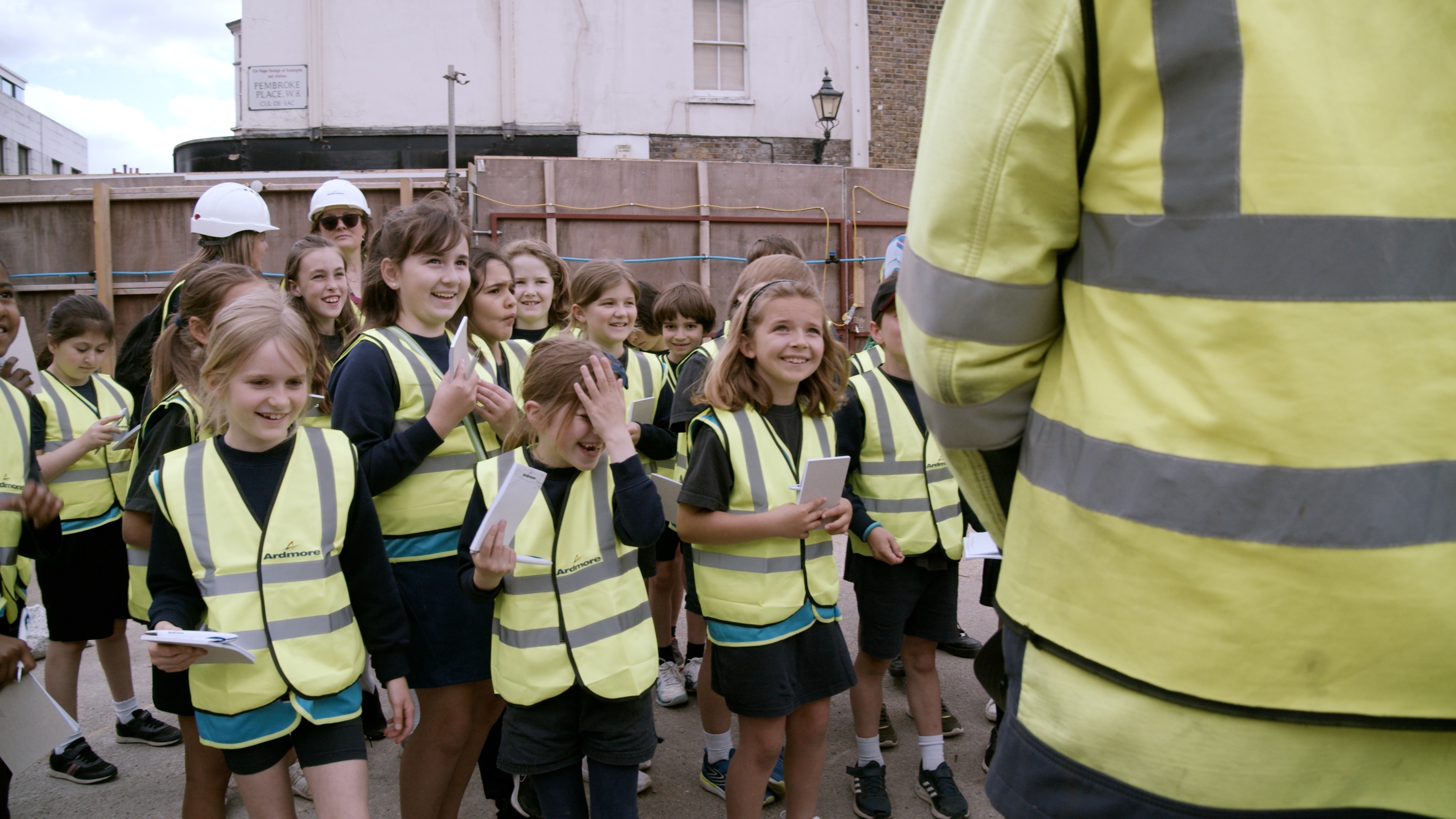 Students From St Peter’s Church Of England Primary School In Hammersmith Visiting The Holland Gate Development Project.