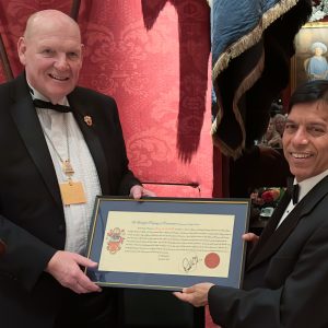 Master Terry With A Member Of The Worshipful Company Of Constructors